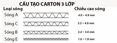 Hộp Giấy Bồi Carton Sóng B + E