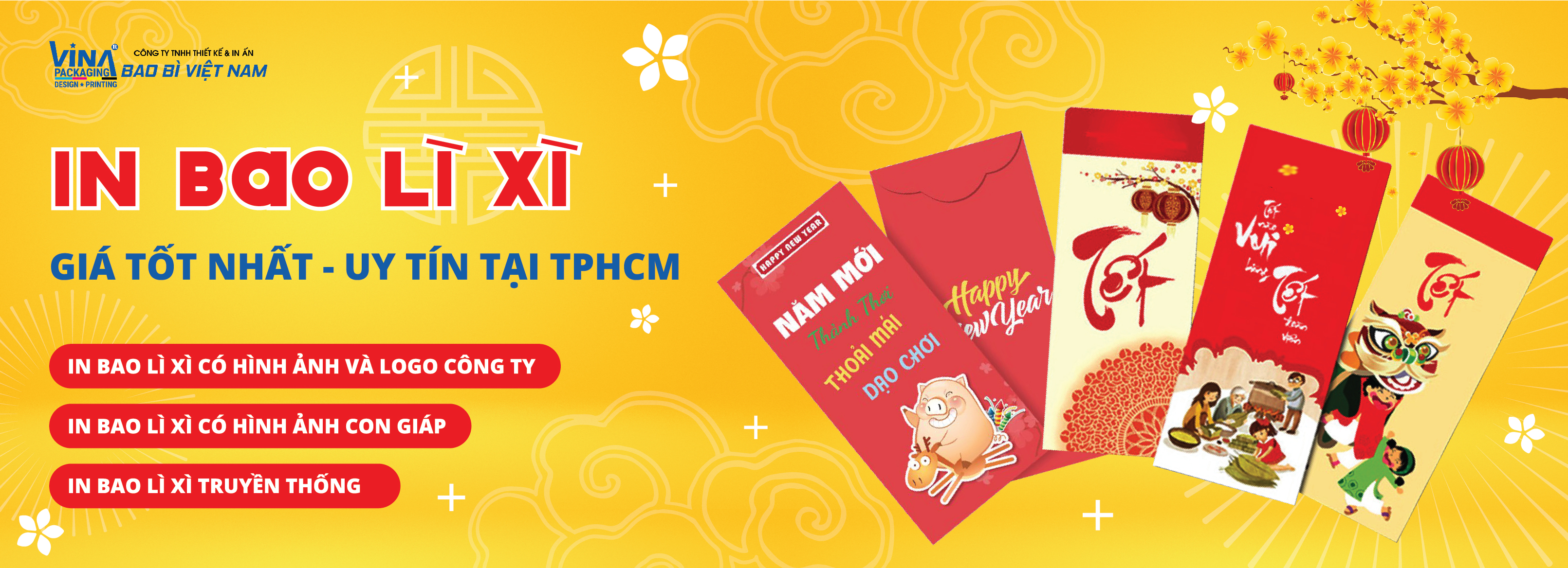 Xu hướng in bao lì xì 2022 chất lượng 