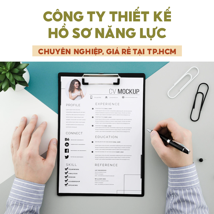 Dịch vụ thiết kế hồ sơ năng lực chuyên nghiệp