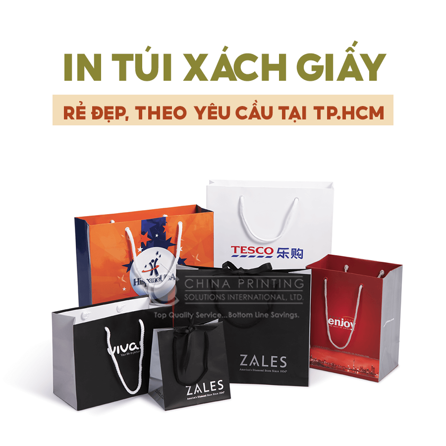 Dịch vụ in túi giấy theo yêu cầu