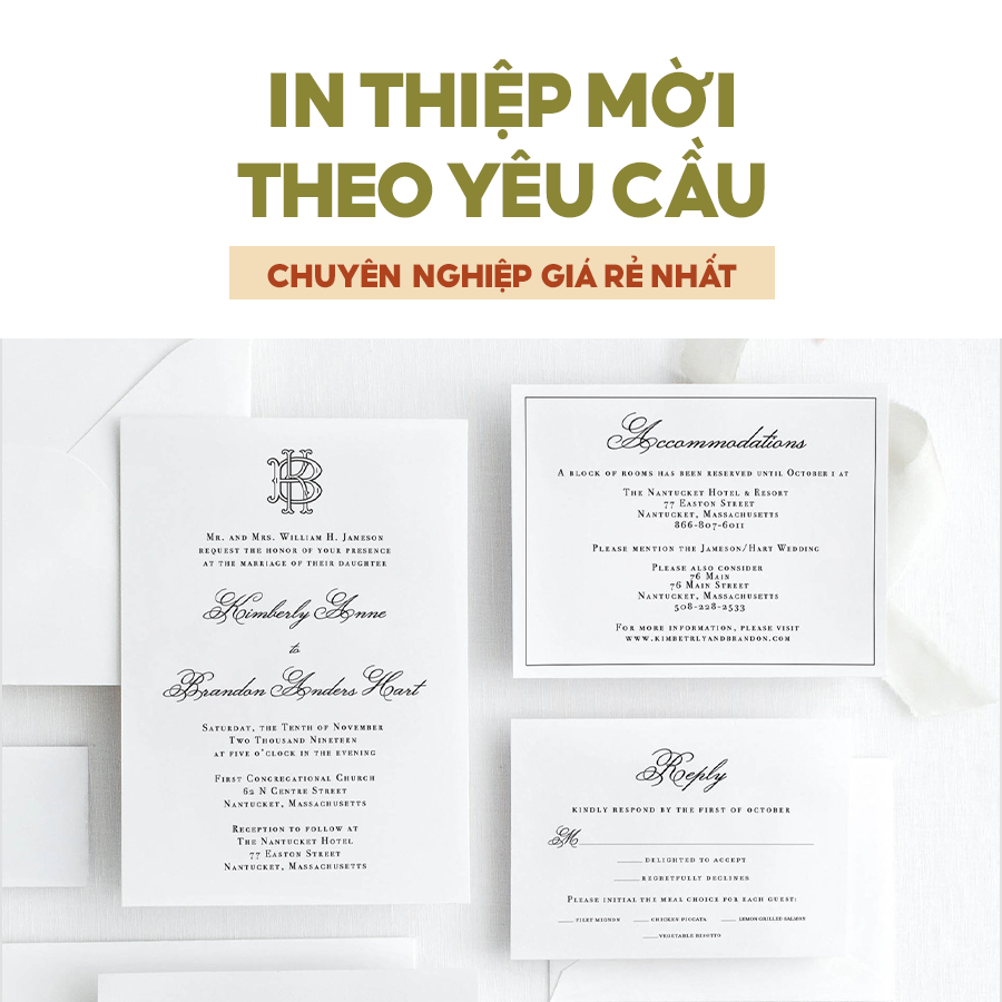 In thiệp mời theo yêu cầu chuyên nghiệp giá rẻ nhất