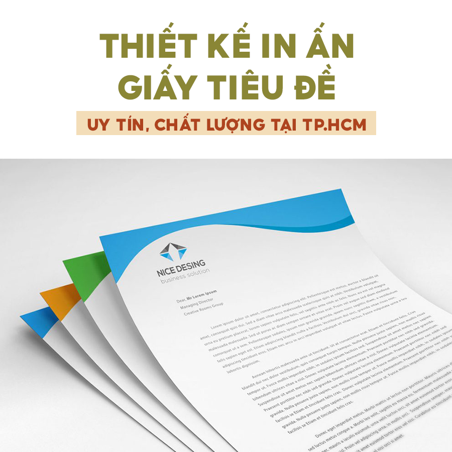 Thiết kế in ấn giấy tiêu đề uy tín chất lượng tại Tp.HCM