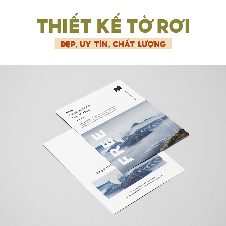 Thiết kế tờ rơi đẹp uy tín chất lượng