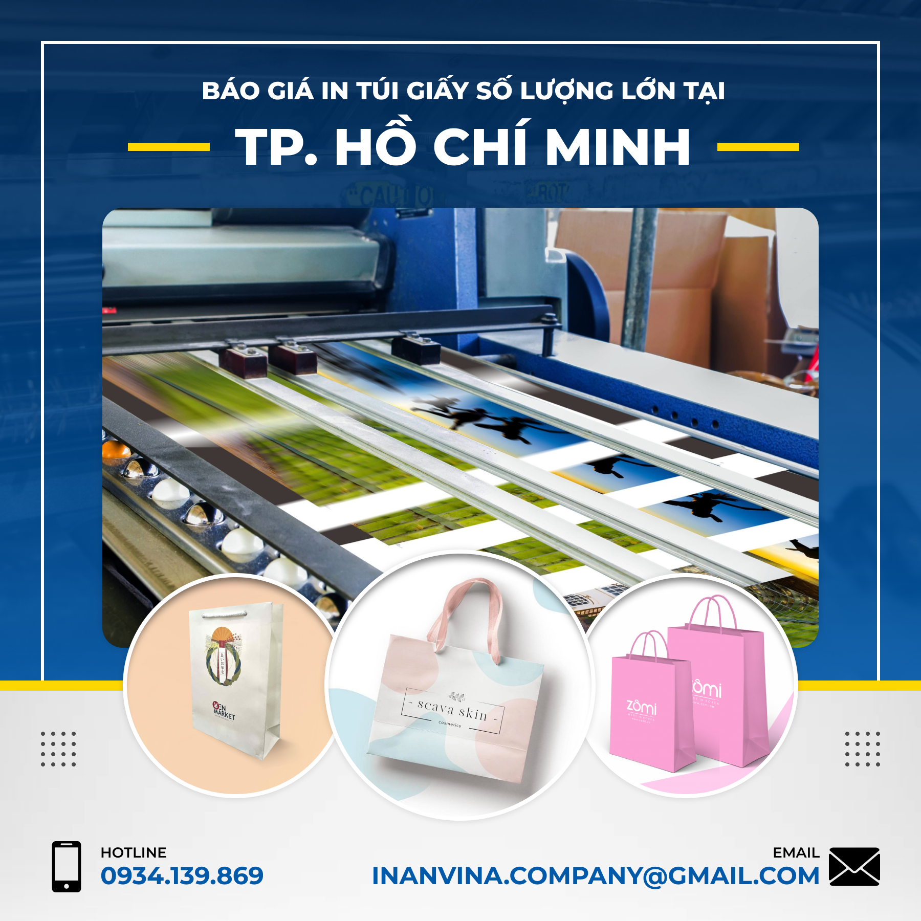 Báo giá in túi giấy số lượng lớn tại Tp.HCM