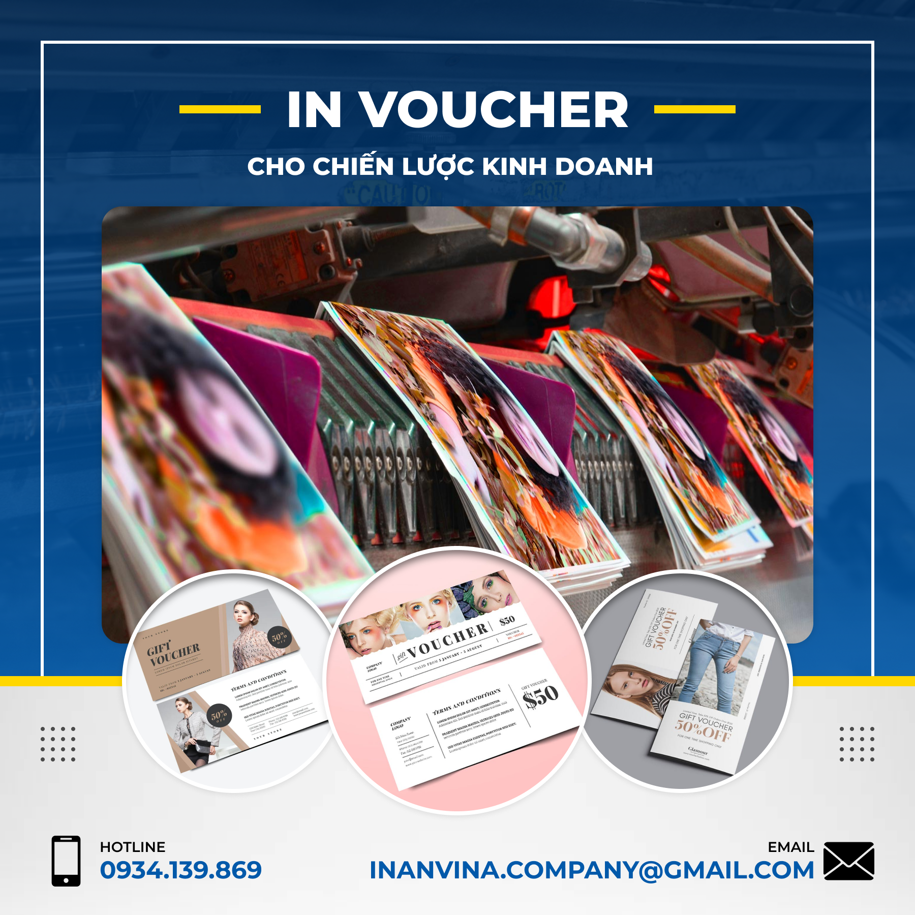 In voucher cho chiến lược kinh doanh