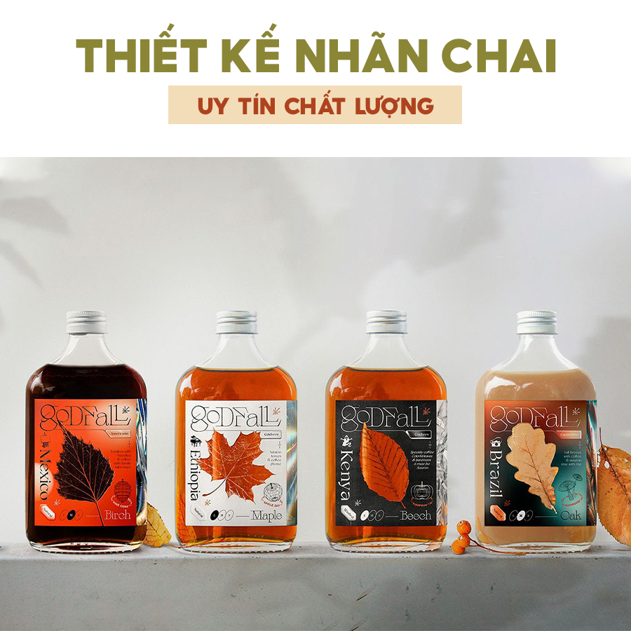 Thiết kế nhãn chai uy tín chất lượng