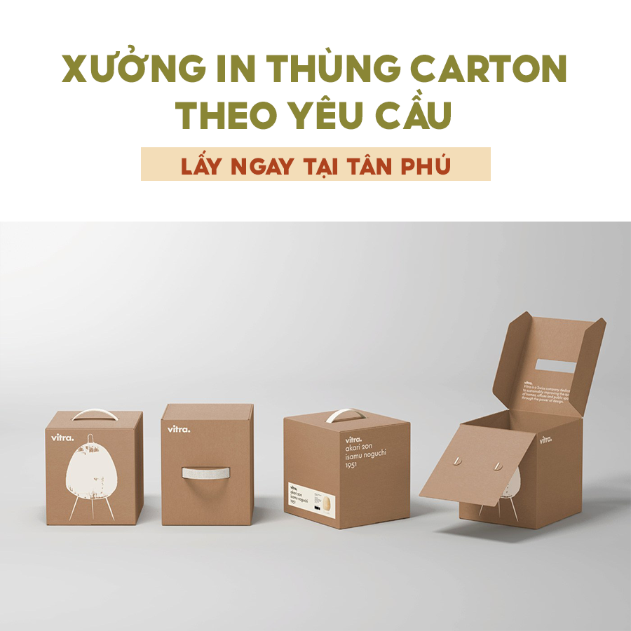 Xưởng in thùng carton theo yêu cầu lấy ngay tại Tân Phú